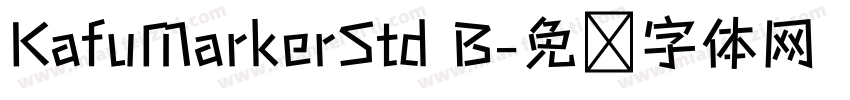 KafuMarkerStd B字体转换